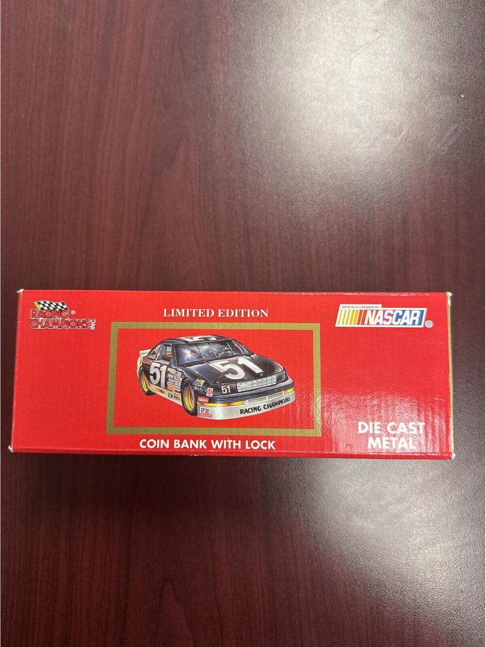 Racing Champions NASCAR Derek Cope #51 1:24 Scale Die-Cast Coin Bank with Lock,